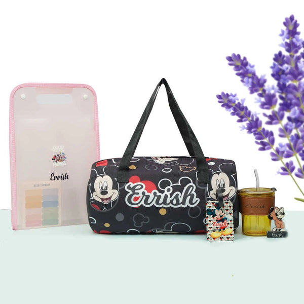 Personalized Cartoon Printed Swimming Duffle Bag Combo for Kids